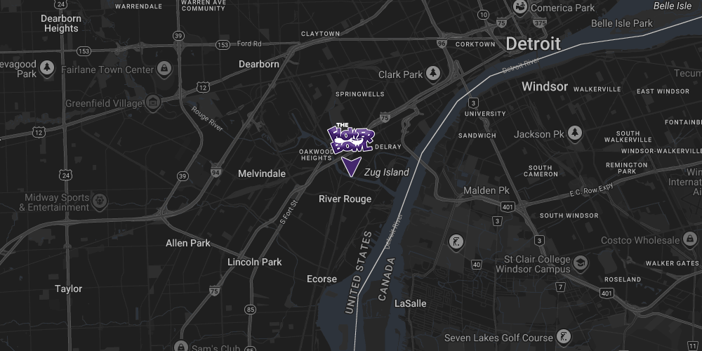 Flower Bowl River Rouge Map